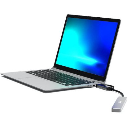 Port Designs 900161 hub & concentrateur USB 2.0 Type-A 5000 Mbit/s Argent