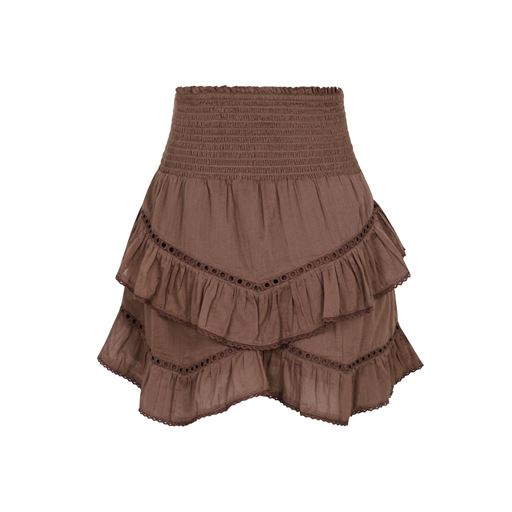 Neo Noir Ricki S Voile Nederdel, Light Brown, 42