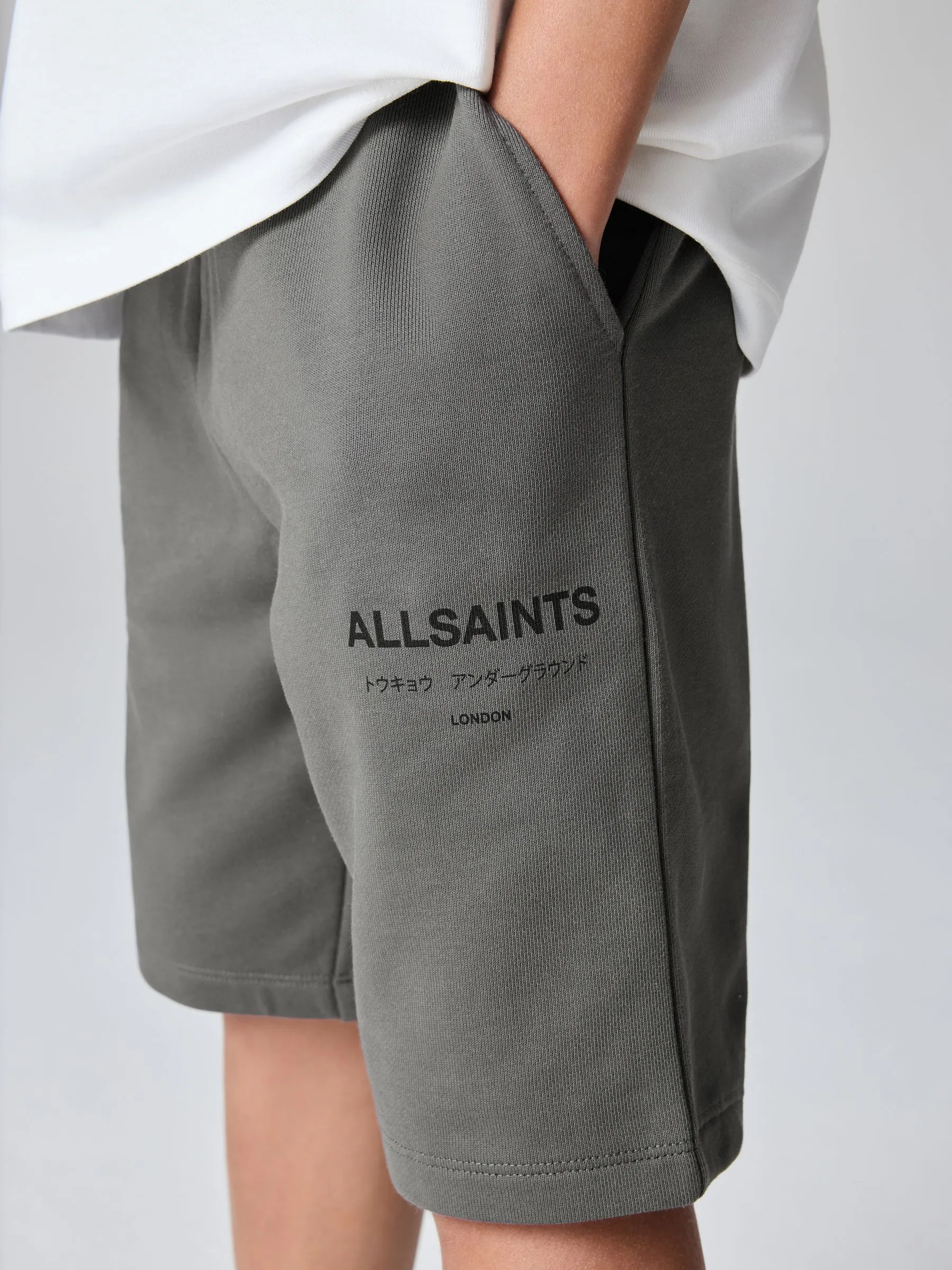 Antraciet - smALLSAINTS Underground Sweat 100% Cotton Shorts