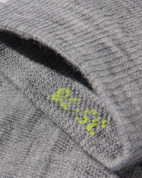 chaussettes homme en laine 2 paires gris chiné