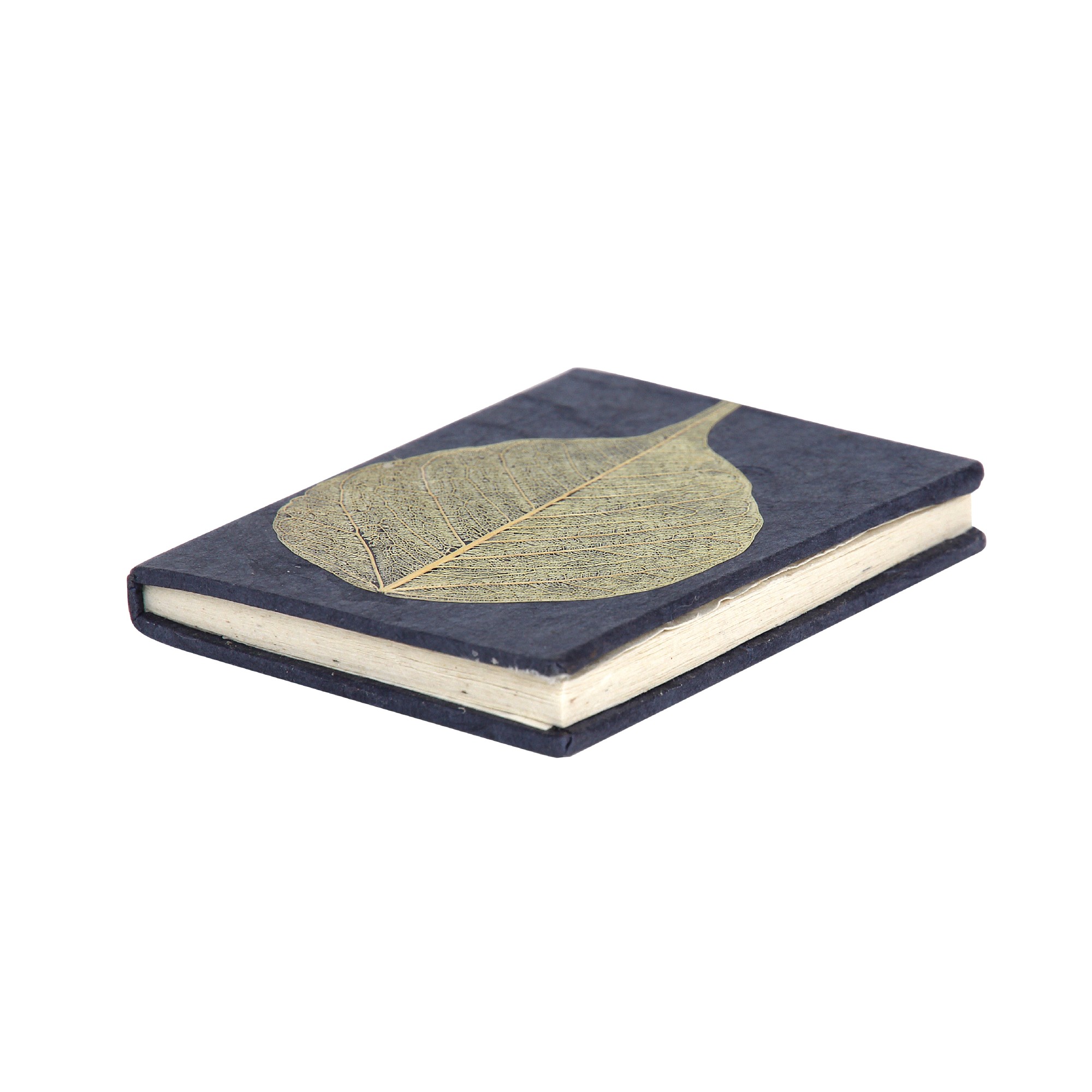 Notizbuch mit Blatt, blau, T 7,5 cm, B 5,5 cm, H 1 cm günstig bestellen