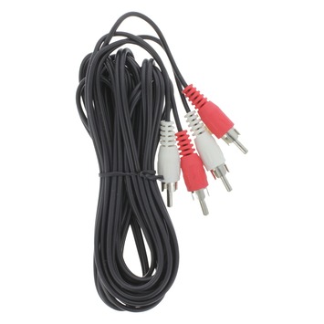 Q-Link tulp kabel 2RCA/2RCA male-male 3 meter rood/wit