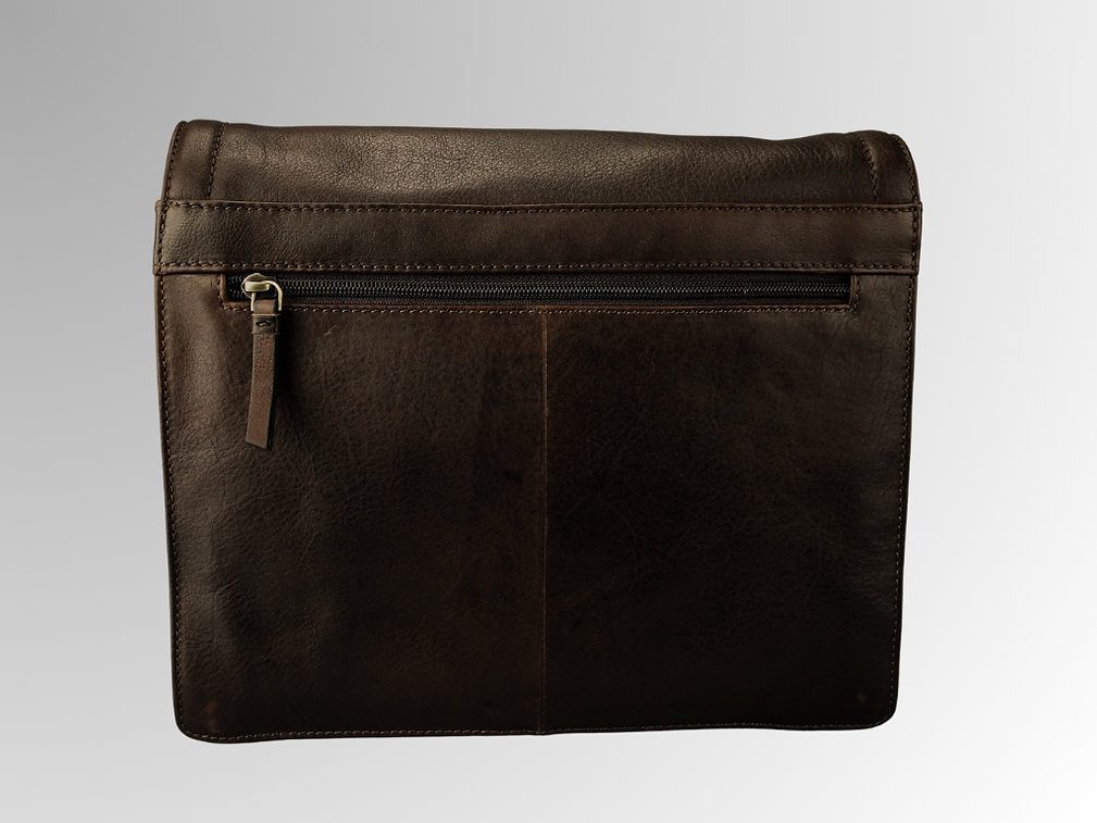 Lioné Amber Schoudertas Overslag Dark Brown