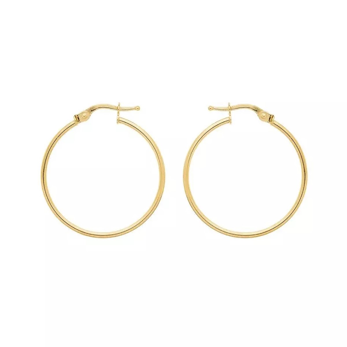 Créoles Brillaxis or jaune 9 carats 25mm