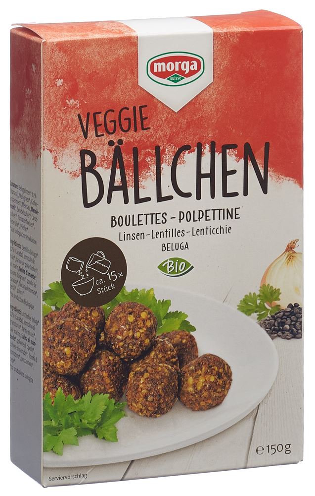 MORGA Linsenbällchen<br>150 g, glutenfrei Bio