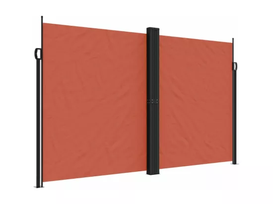 Auvent latéral rétractable terre cuite 200x600 cm