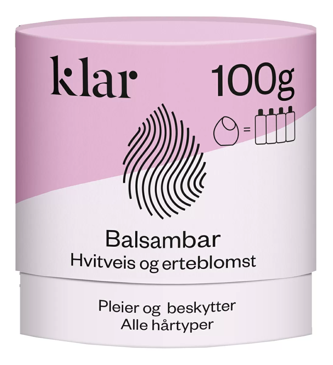 KLAR Balsambar m. Hvid Hvede og Ærteblomst - 100 g.