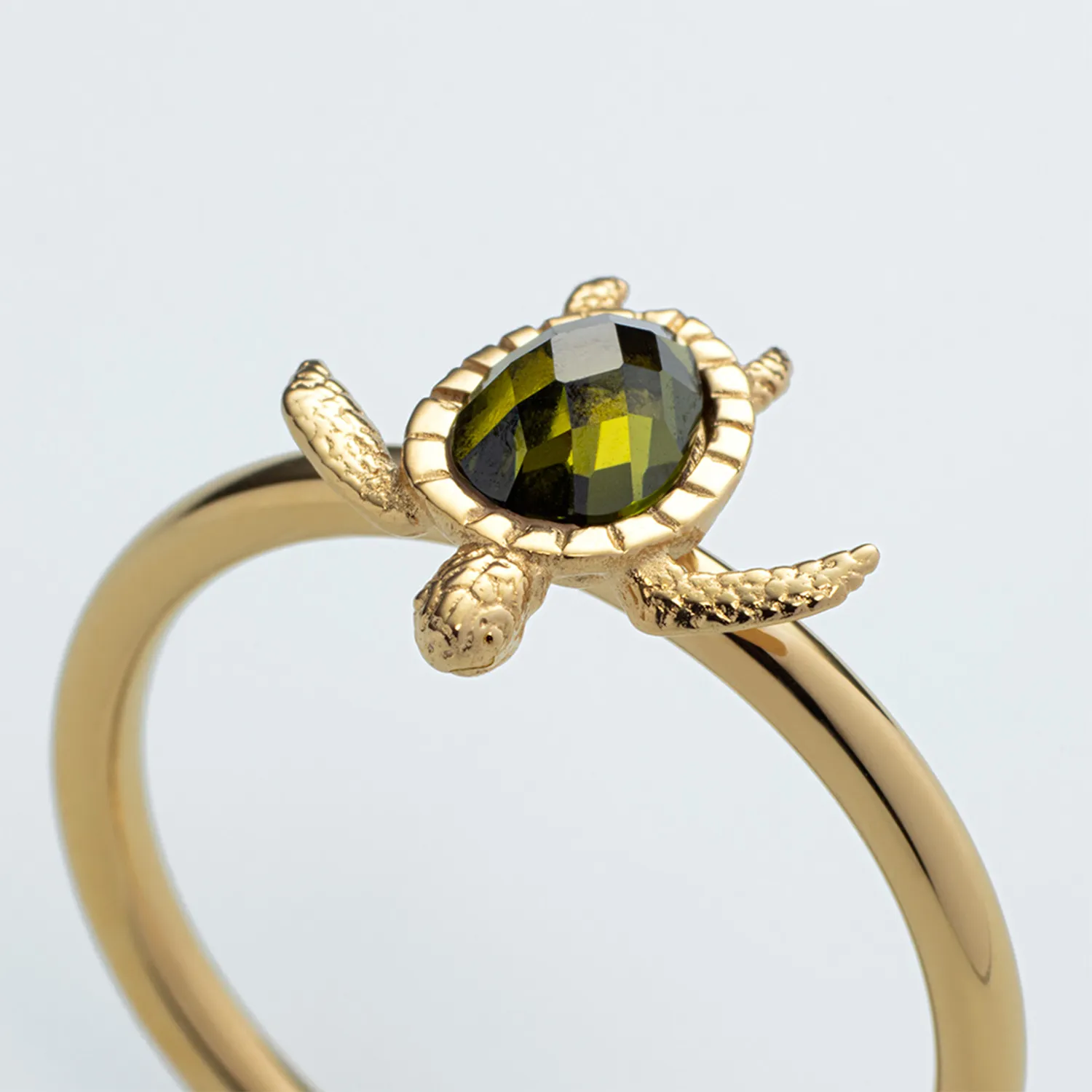 Paul Hewitt Turtle Ring 18 kt. Forgyldt Rustfrit Stål PH-JE-0267