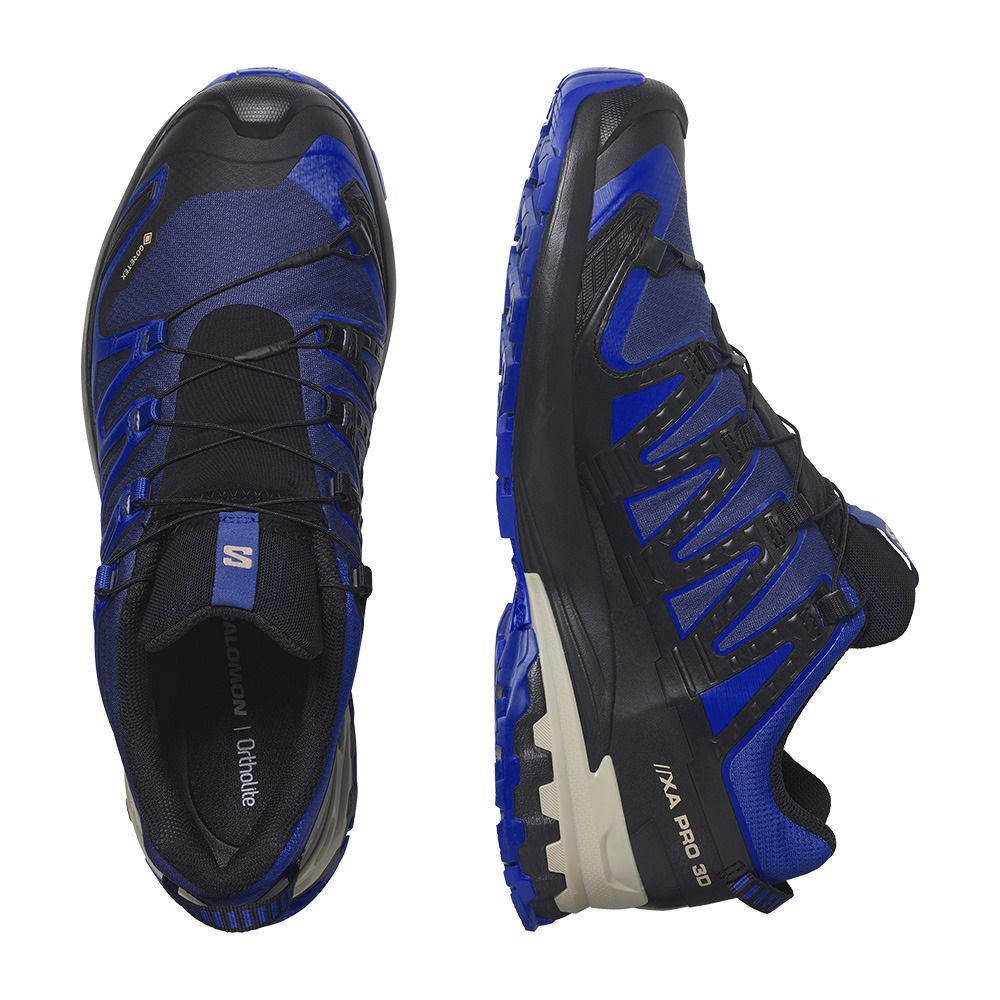 Salomon XA PRO 3D V9 GTX - Chaussures trail Homme blue print/surf the web/lapis blue