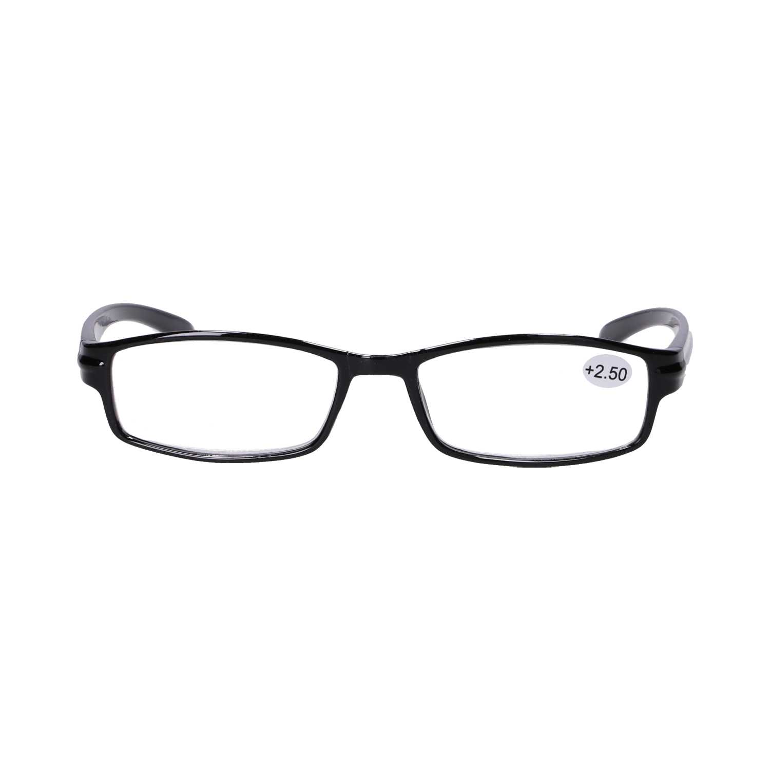 Star Optic Lesehilfe MD8 aus Kunststoff +2,5 Dioptrien schwarz glänzend