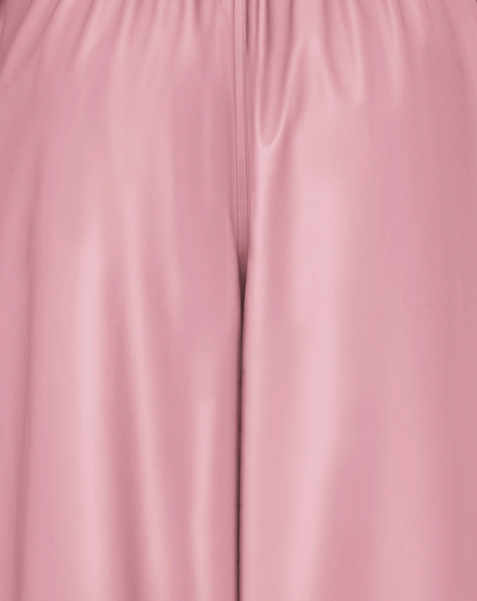 Regen-Latzhose WARM mit Fleecefutter in rosa