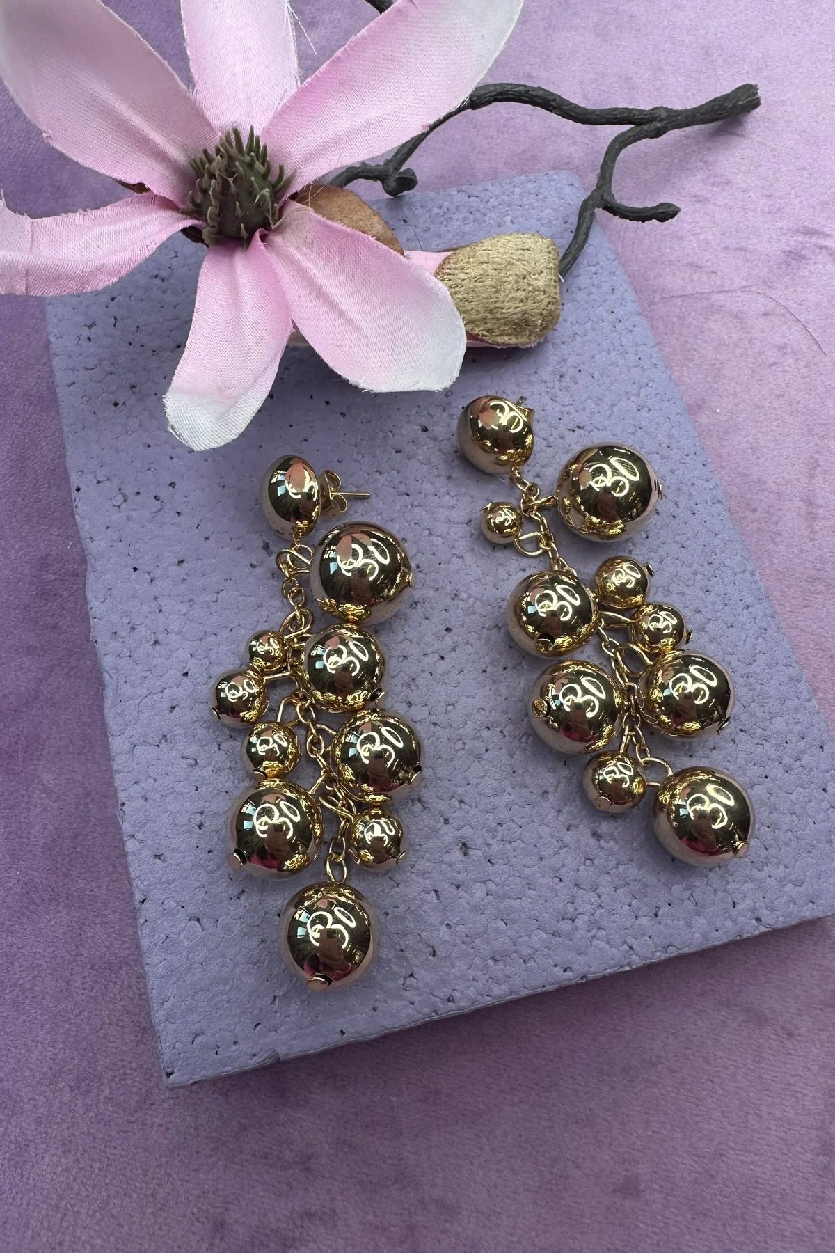 Mellow Moon Golden Drops Earring orgyldt