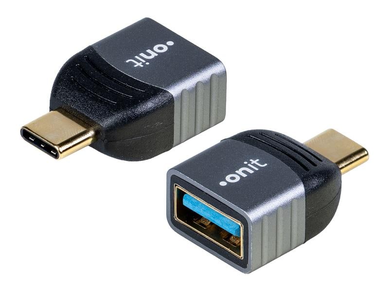 onit USB 3.1 Adapter USB-C Stecker - USB-A Buchse, 1 Stück Adapter USB-C auf USB-A