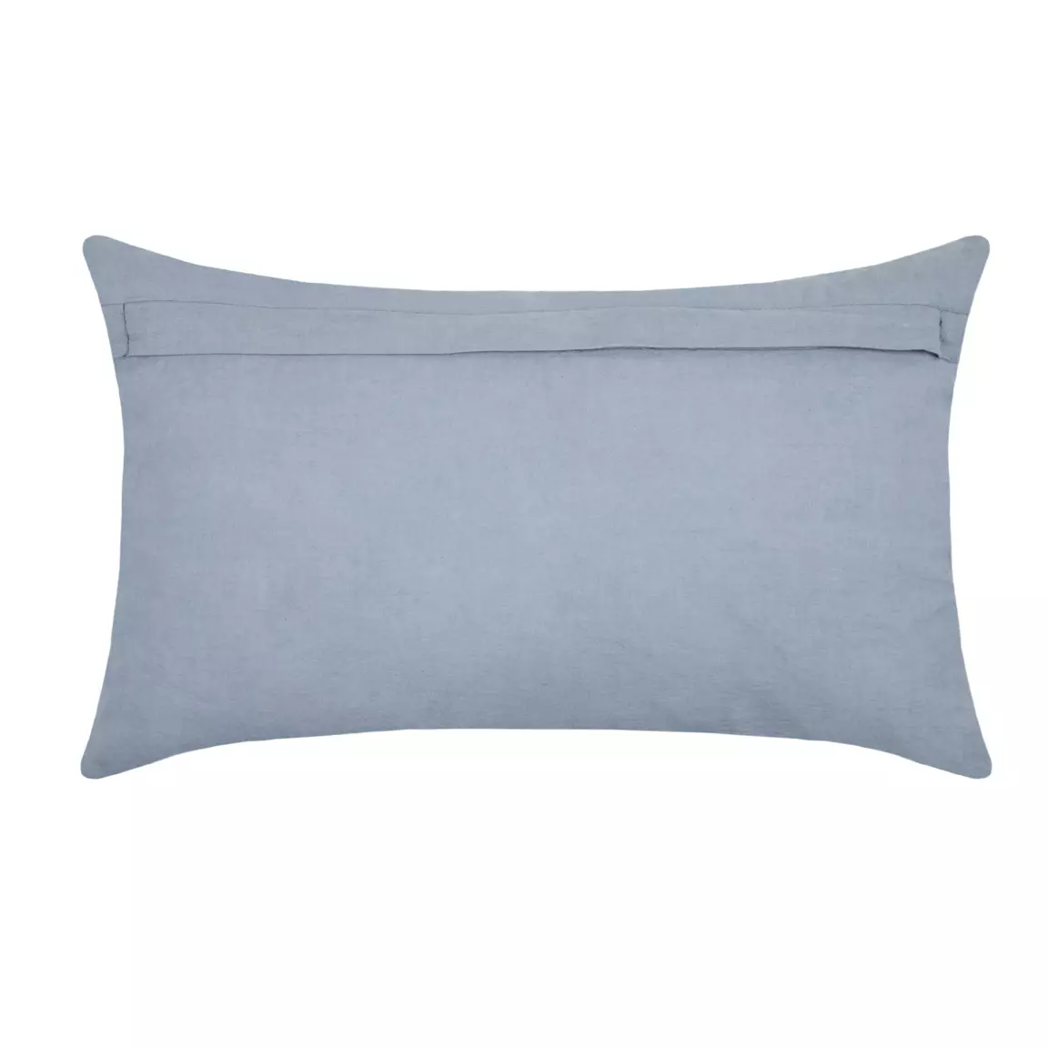 Coussin rectangulaire gaze de coton (50 cm) Sunda Bleu indigo