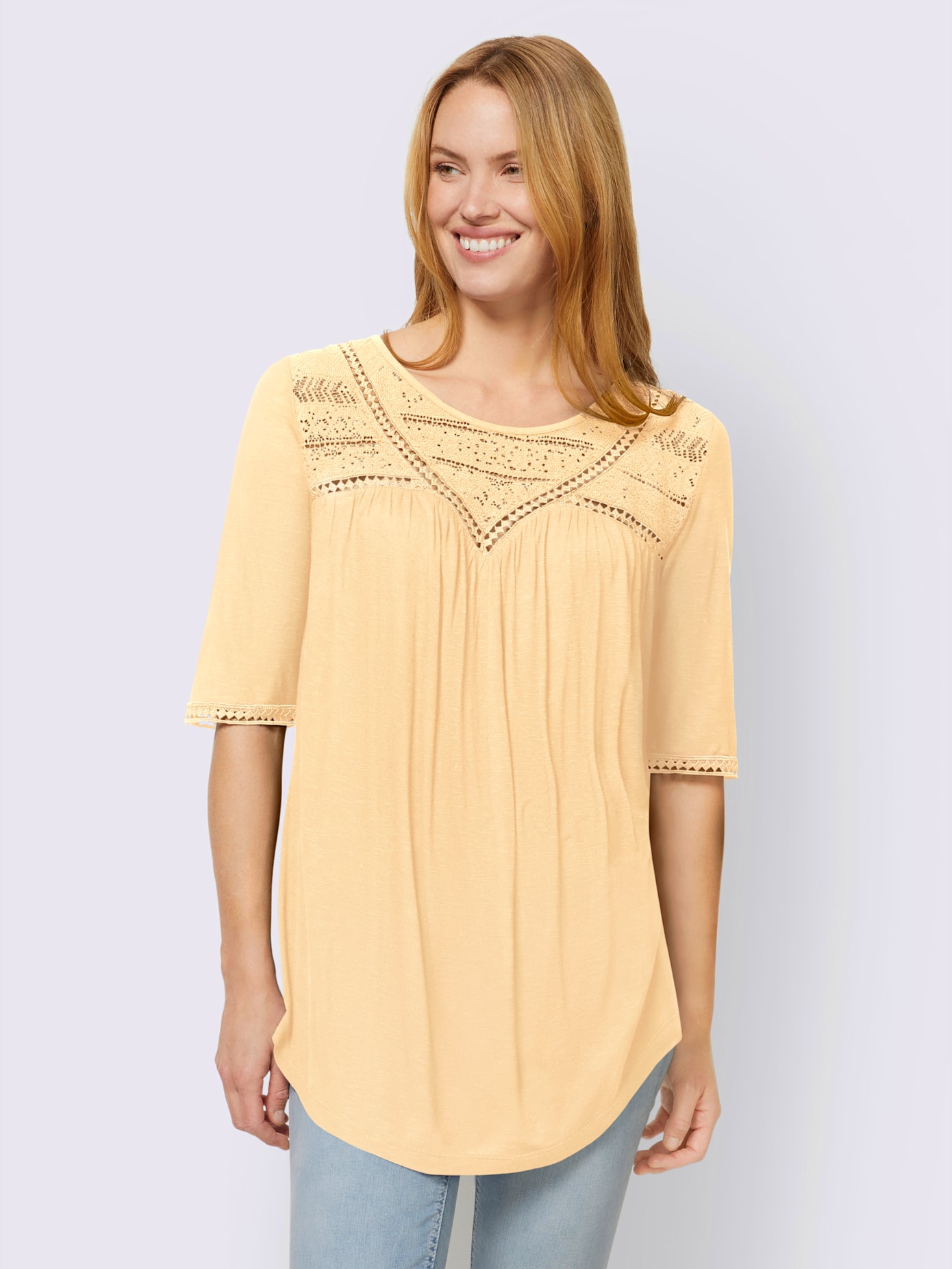 Shirt détails en dentelle tendance