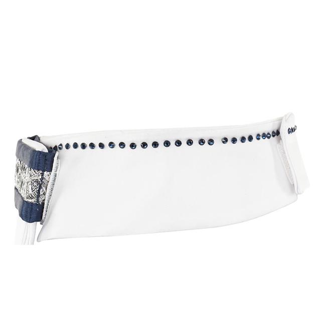 Plastron ANKY Variable Wit-donkerblauw