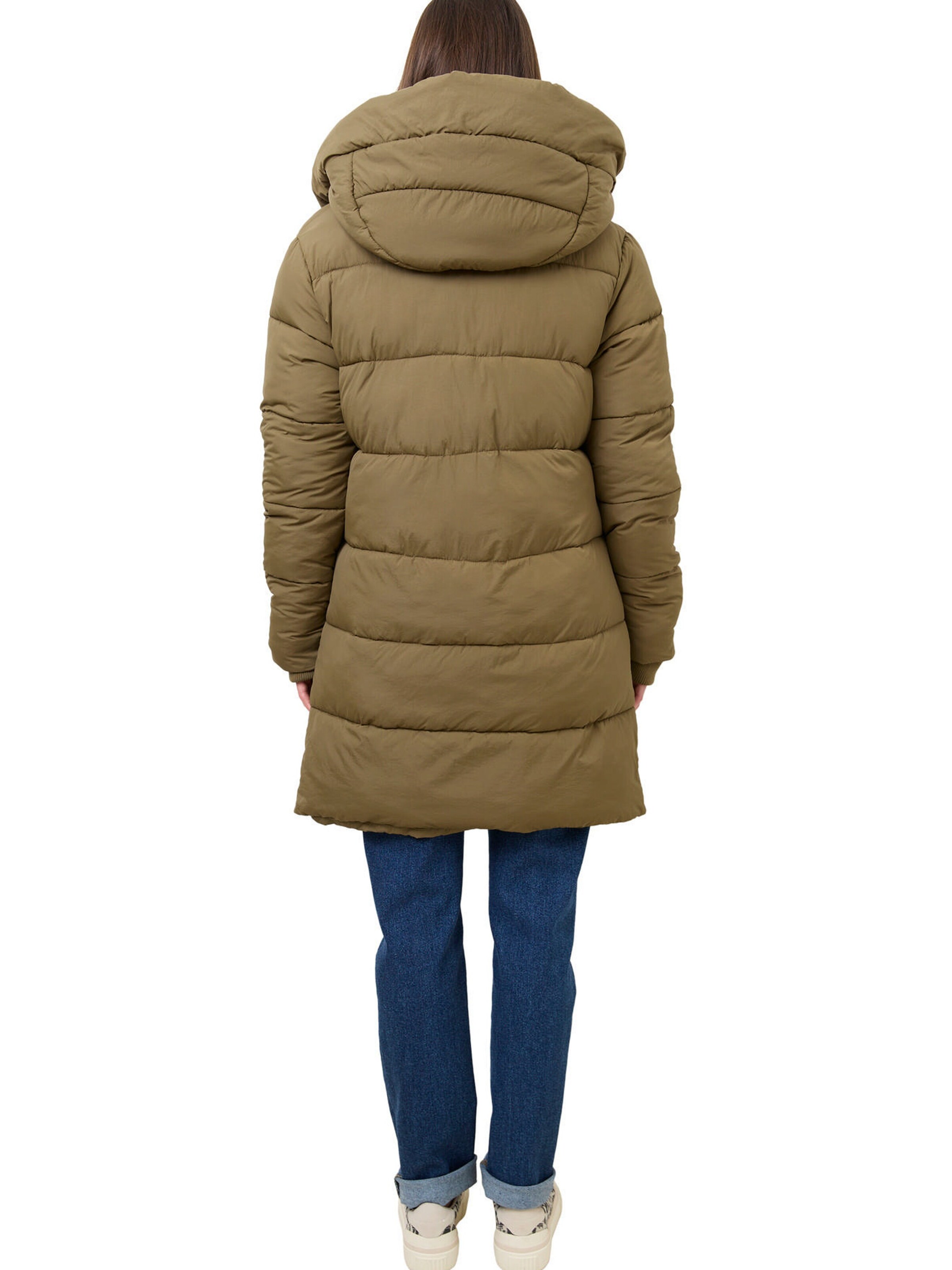Vertbaudet Steppjacke für Schwangerschaft & Stillzeit, Tragejacke, Recycling-Polyester olivgrün