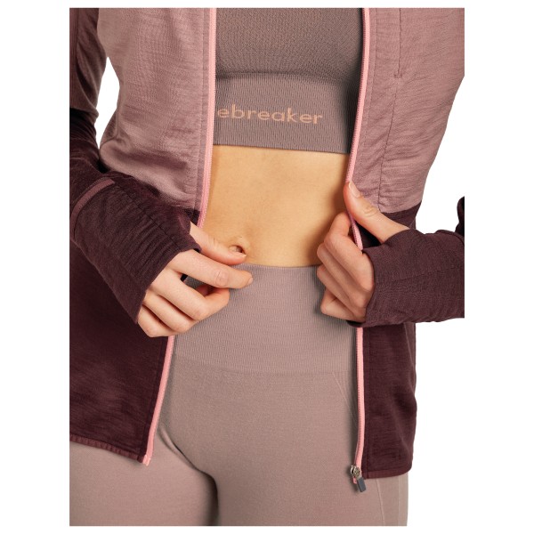 Icebreaker - Women's 200 RealFleece Descender L/S Zip Hoodie - Sweat à capuche en mérinos