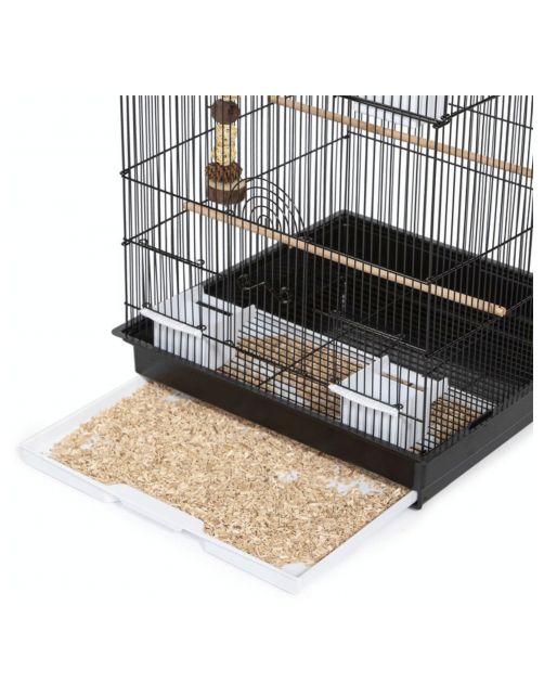 Keddoc Vogelkooi Budgie Tower - Vogelverblijven - 47x47x92 cm Zwart