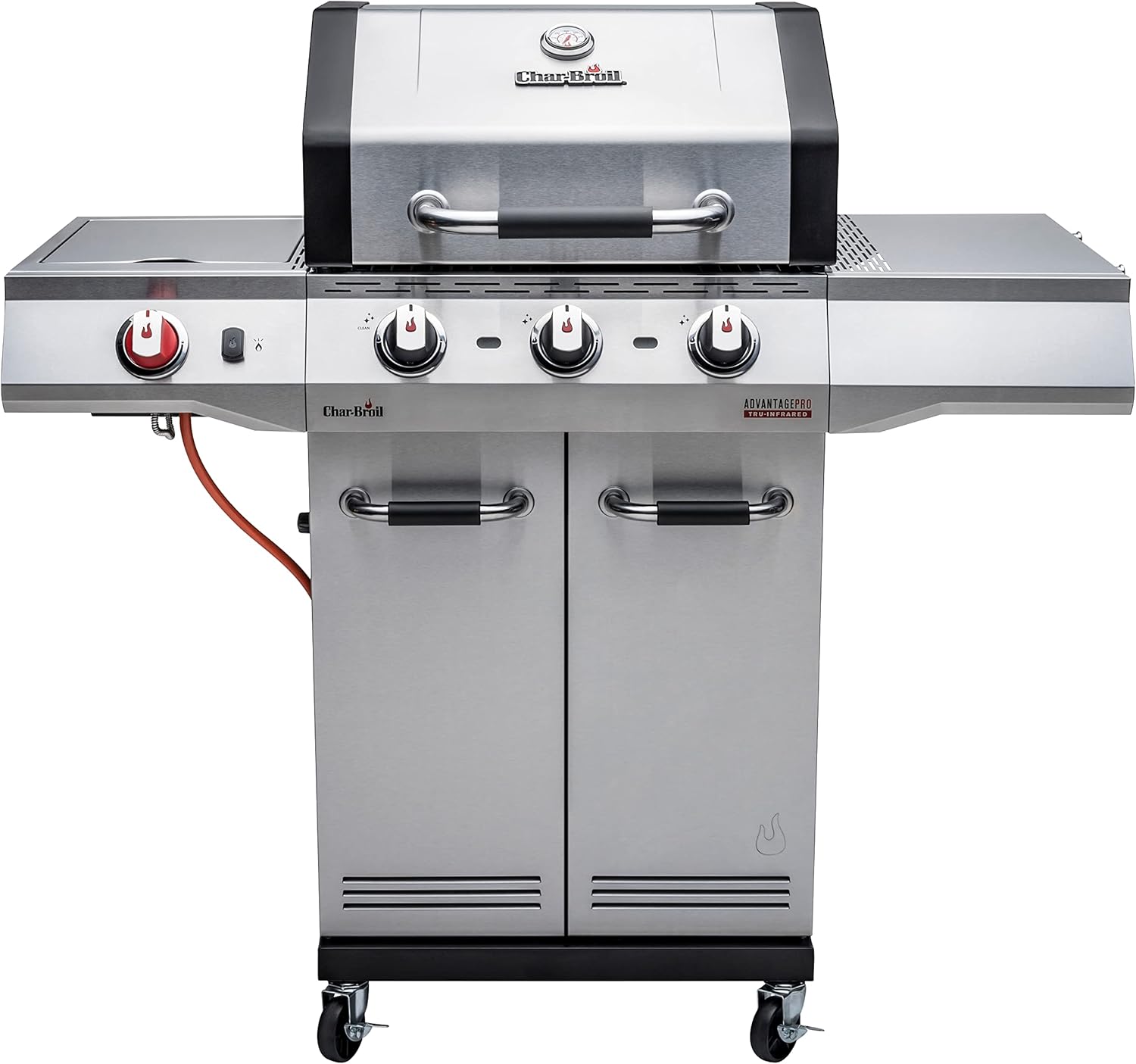 Char-Broil Gasgrill Advantage PRO S - 3 Brenner, TRU-Infrared Technology, 900°C Sear-Brenner, Gusseisen Roste - Ideal für draußen, Garten, Terrasse