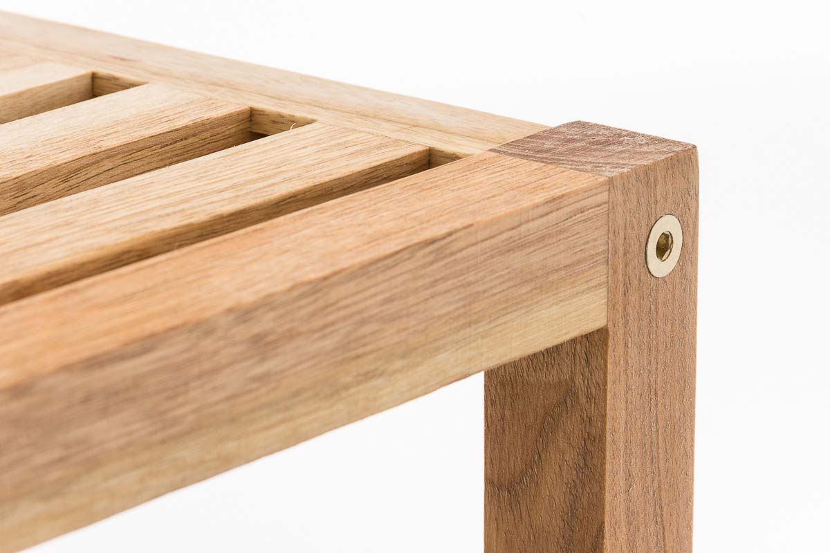 CLP Standregal aus Holz | Holzregal in verschiedenen Höhen erhältlich | Badezimmerregal mit 3-5 Ablageflächen