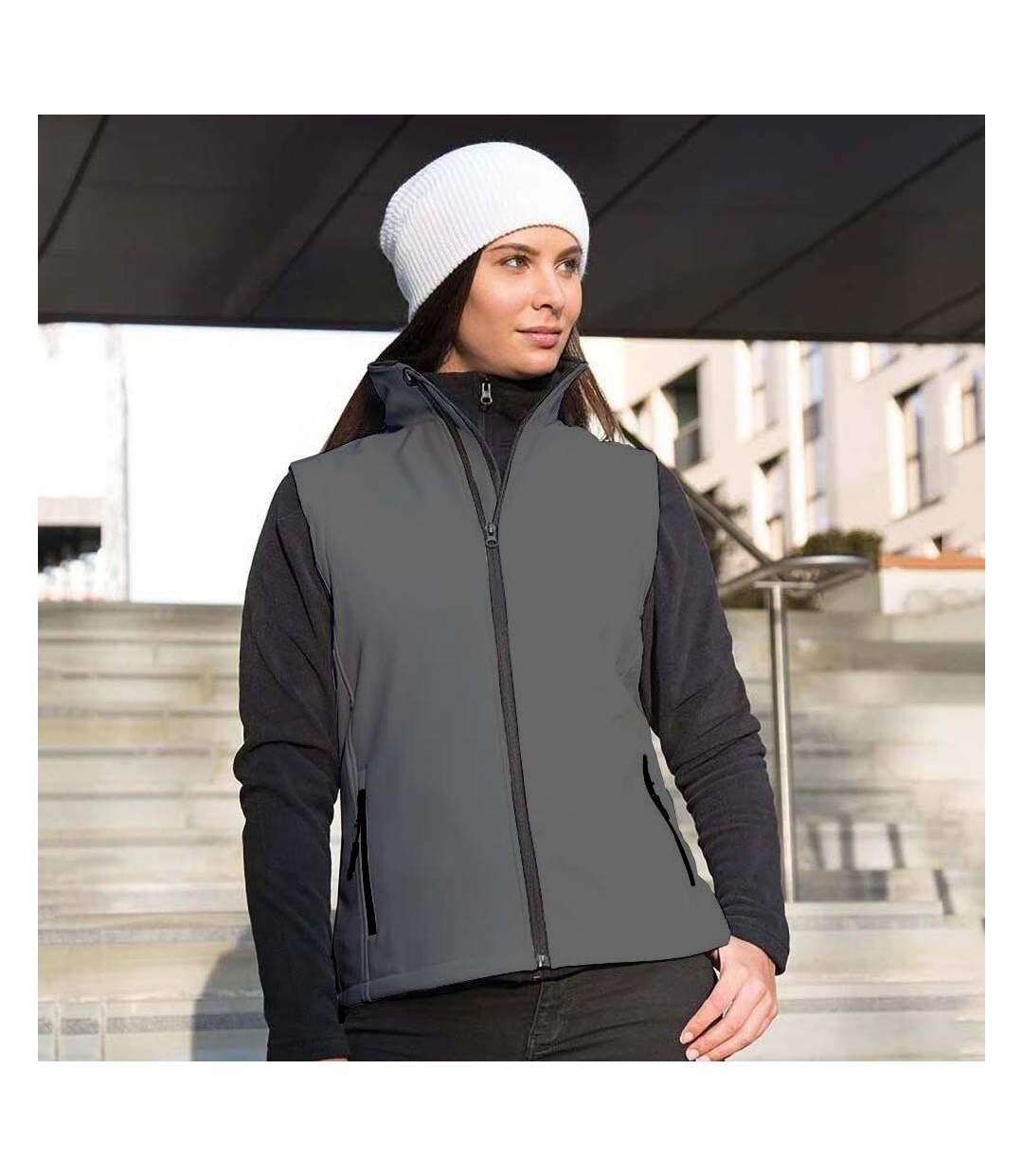Result - Veste softshell sans manches - Femme (Anthracite / Noir) - UTRW3698