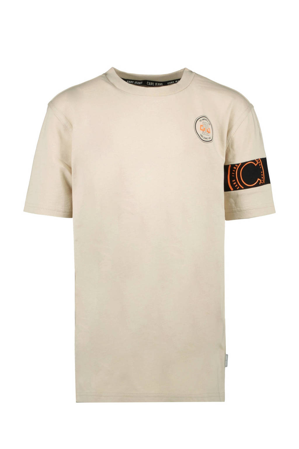 Cars T-shirt TOEL beige/oranje/zwart