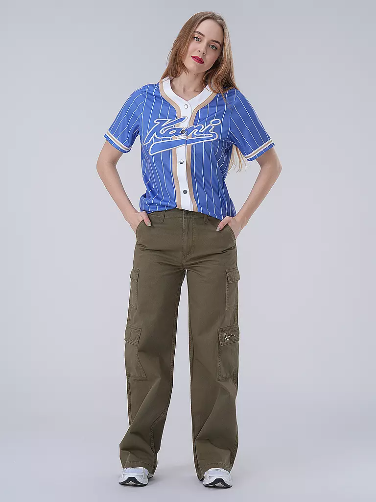 KARL KANI T-Shirt VARSITY blau