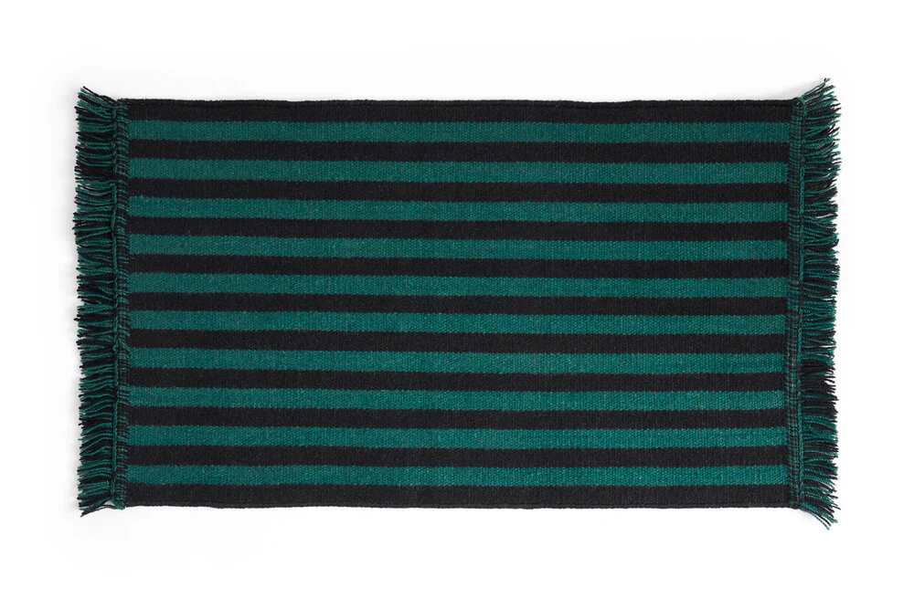 HAY  Stripes and Stripes dørmåtte, grøn - 95x52 cm.
