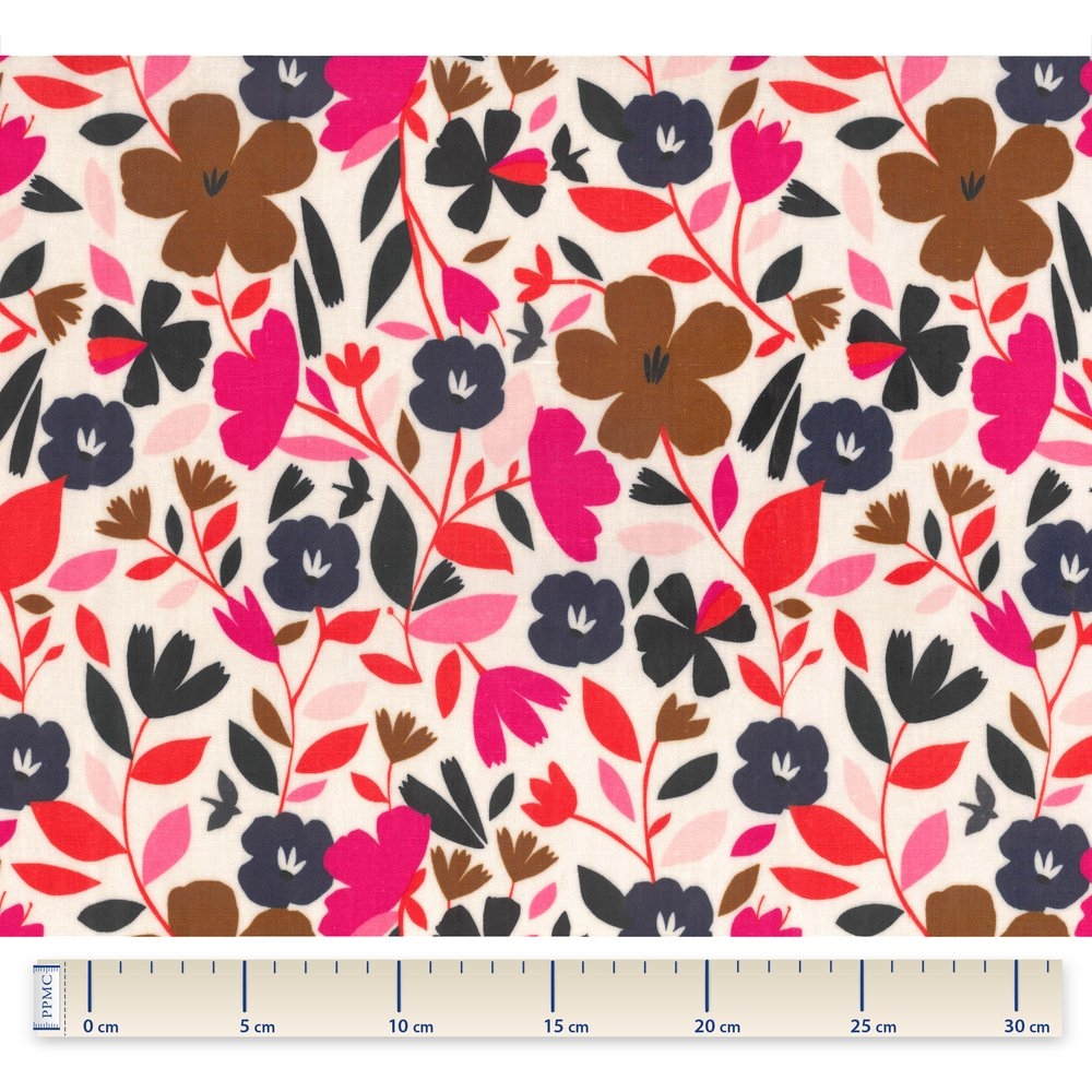 Tissu Enduit Au Mètre Champ Floral