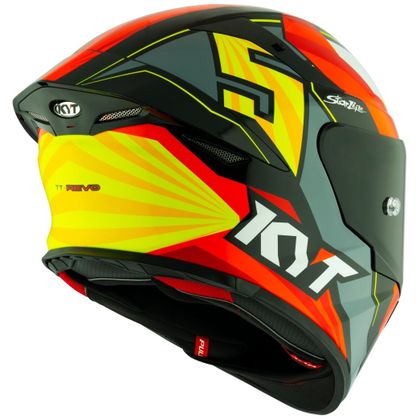 Casque KYT TT-REVO FLUX - Noir / Rouge