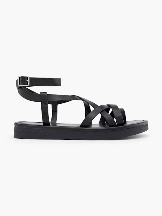 Catwalk Sandale Schwarz