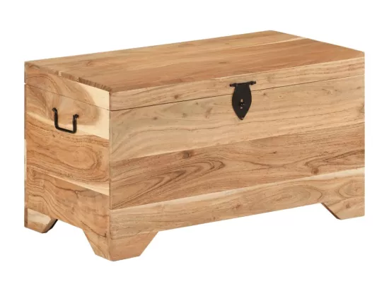 Coffre de rangement Bois d'acacia solide