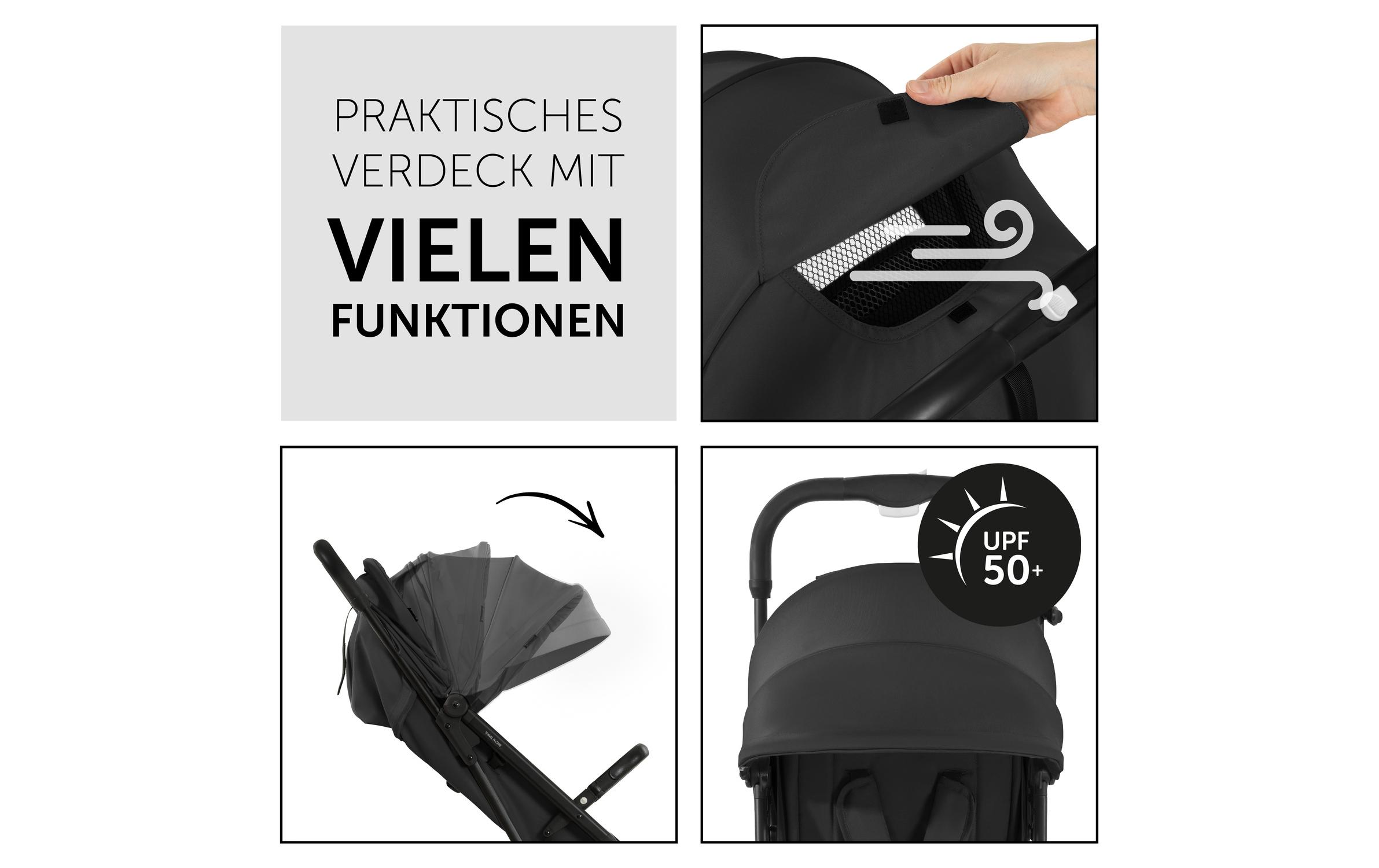 Buggy Travel N Care Schwarz<br>Handlicher, kompakt verstaubarer Kinderwagen