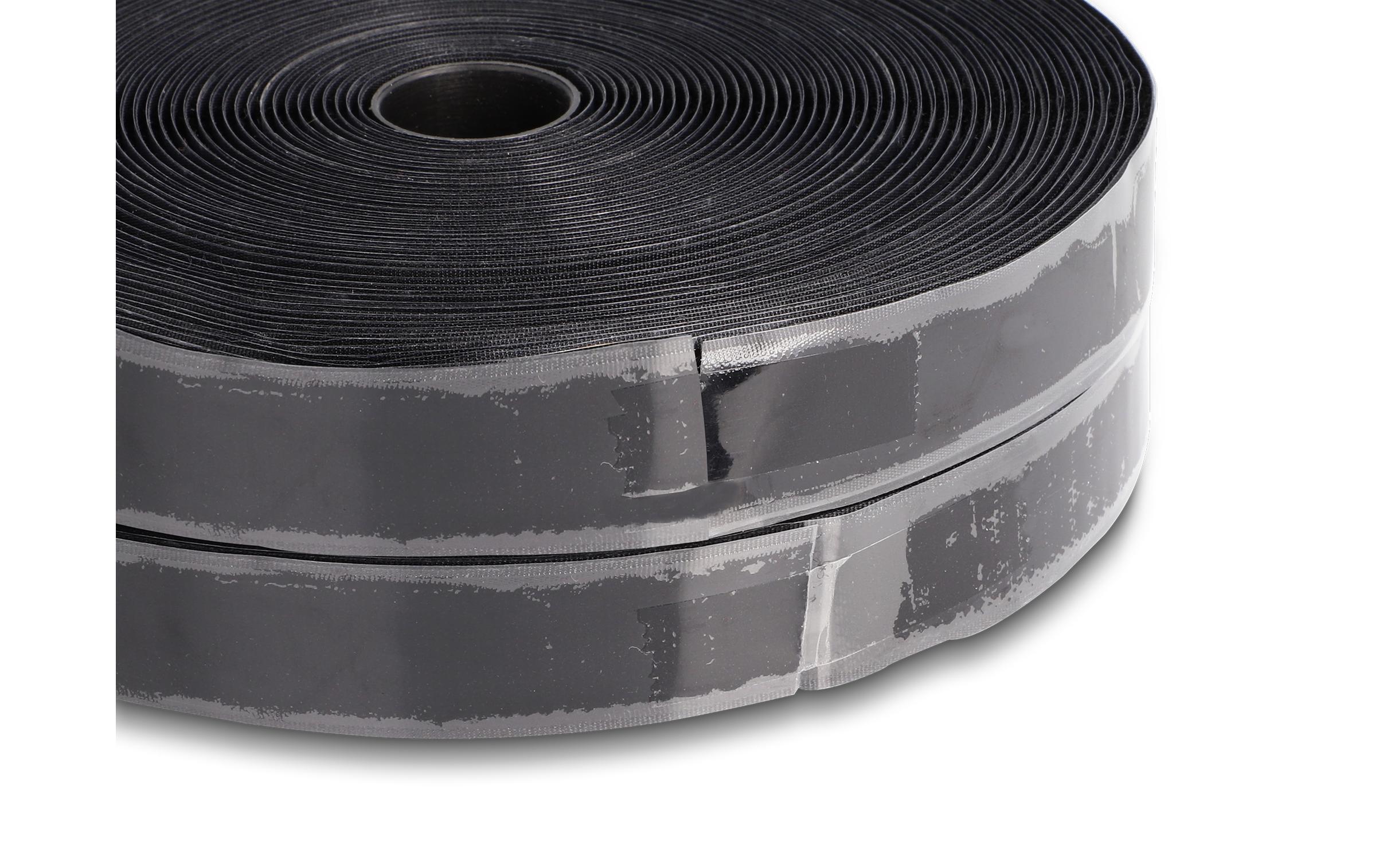 Klettband 15m x 25mm Strapazierfähig SchwarzDelock Strapazierfähiges Klettband selbstklebend mit Haft- und Flauschband L 15 m x B 25 mm schwarz