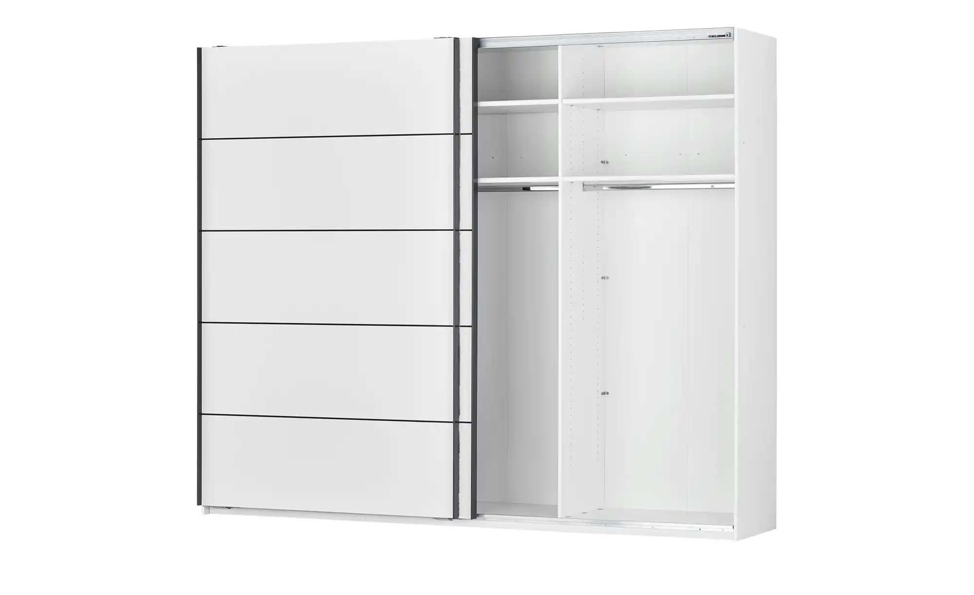 uno Schwebetürenschrank, 2-türig Snow