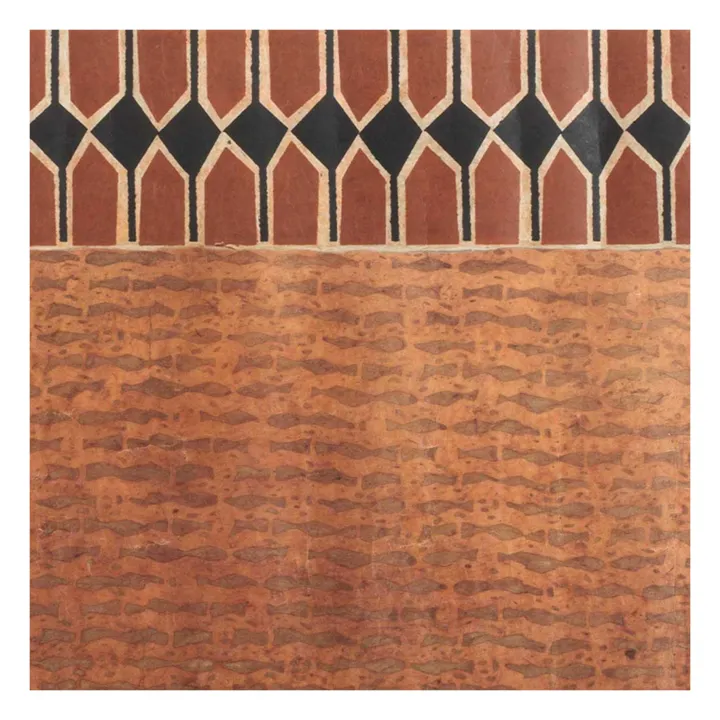 Le Monde Sauvage Superfrise Vertebra Sienne - Set de 9 feuilles | Terracotta