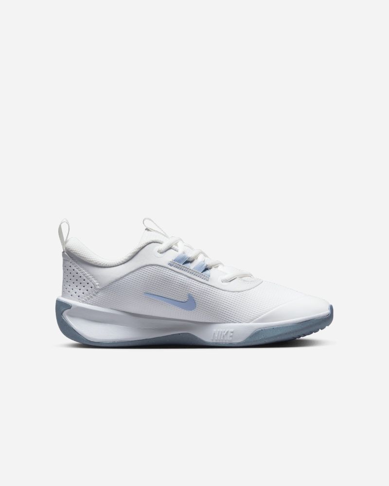 Chaussures Nike Omni Multi-Court Blanc & Bleu pour enfant