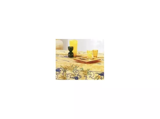 Nappe Provençale Rectangle Anti-Tâche Glycine 100% Polyester