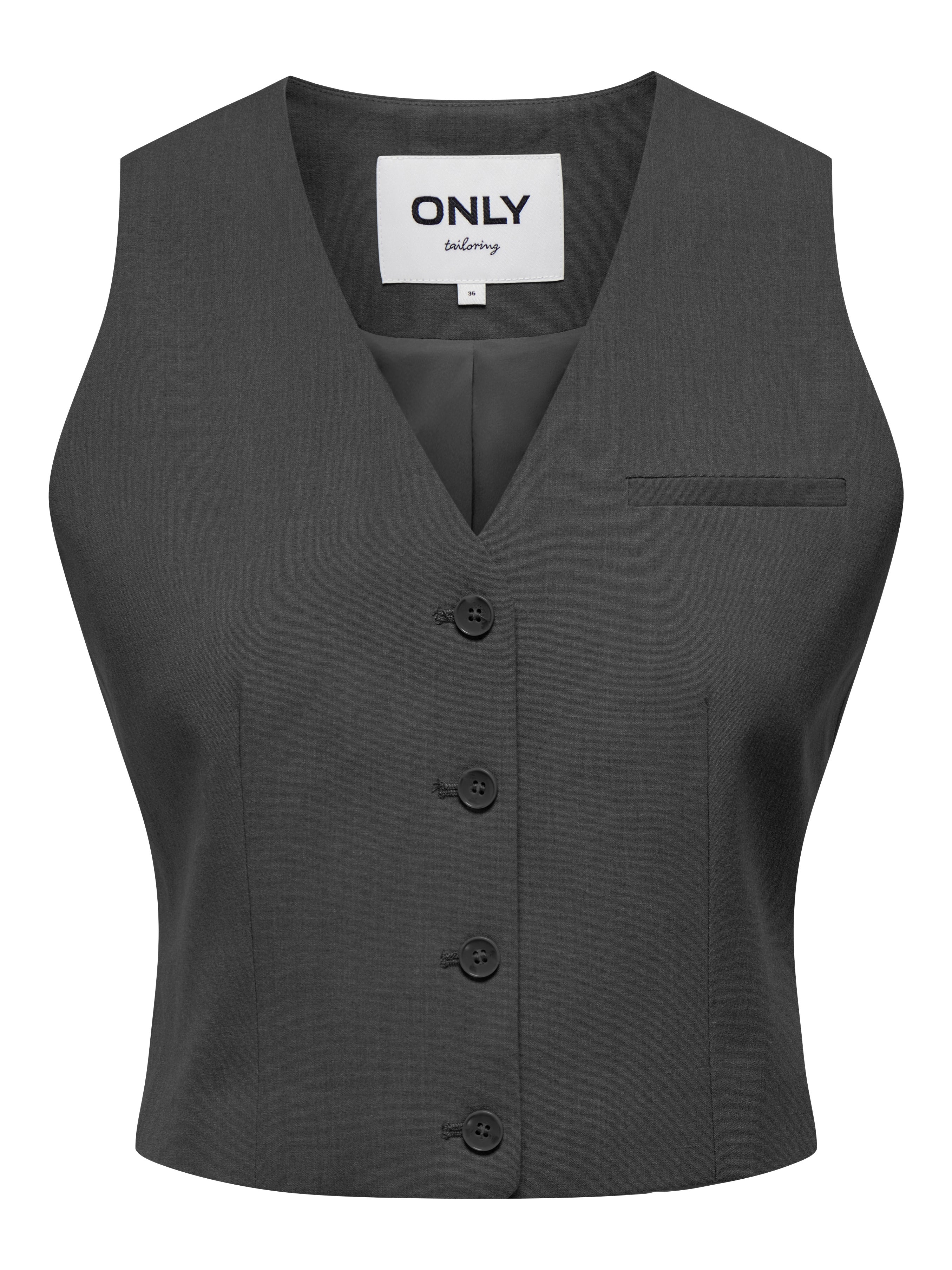 ONLMAVIS Anzugweste Dark Grey Melange