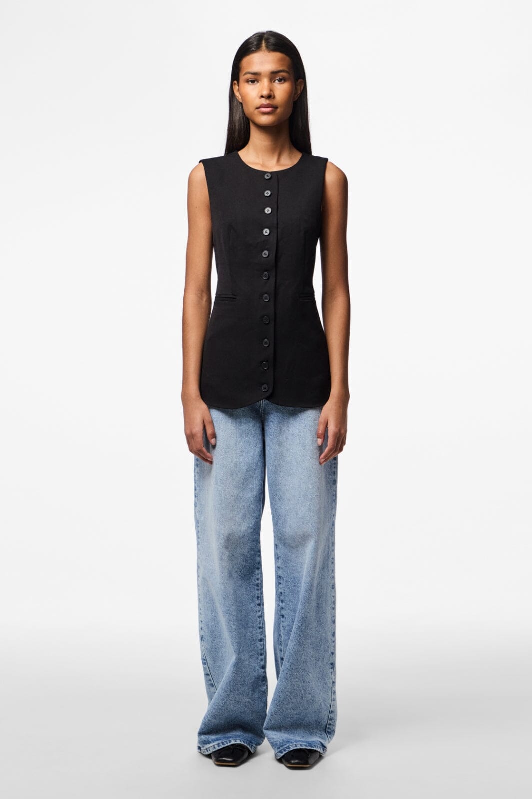 Pieces Pckamil Sl O-Neck Long Vest