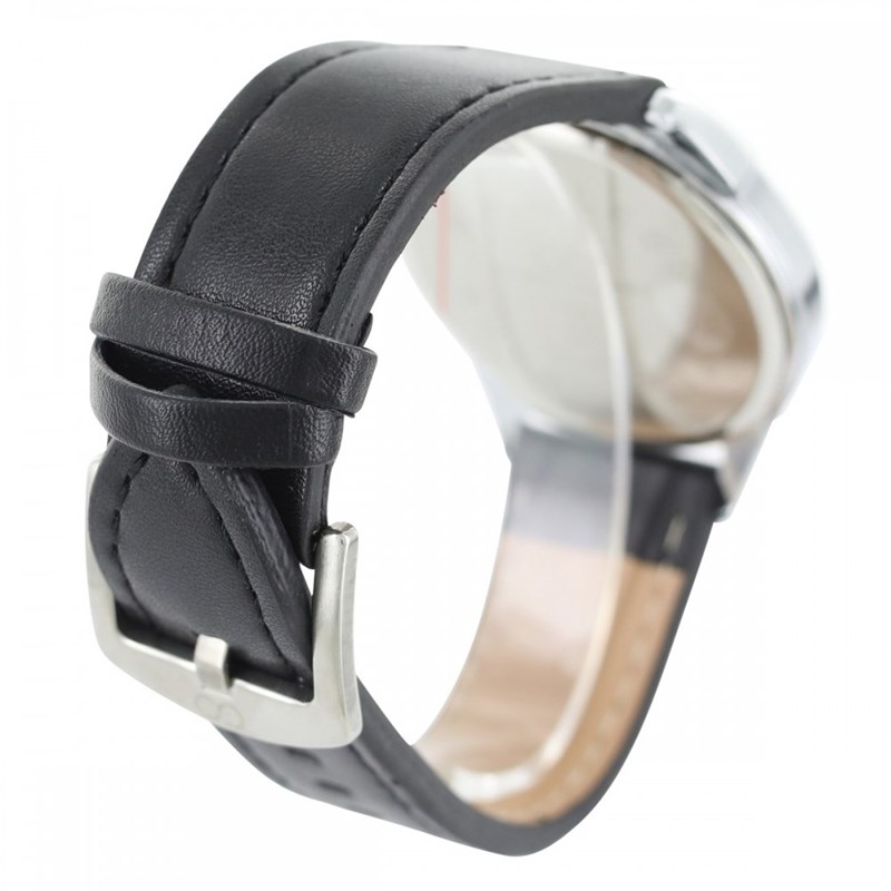 Coffret montre Homme GIORGIO bracelet Cuir Noir