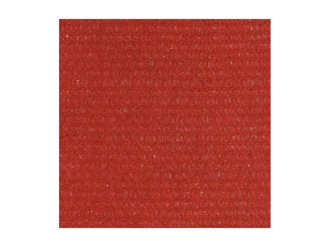 Voile d'ombrage 160 g/m² Rouge 7x7 m PEHD