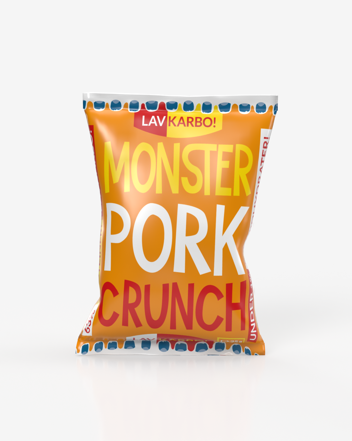 Monster Pork Crunch 3x30g - TREPAKNING!