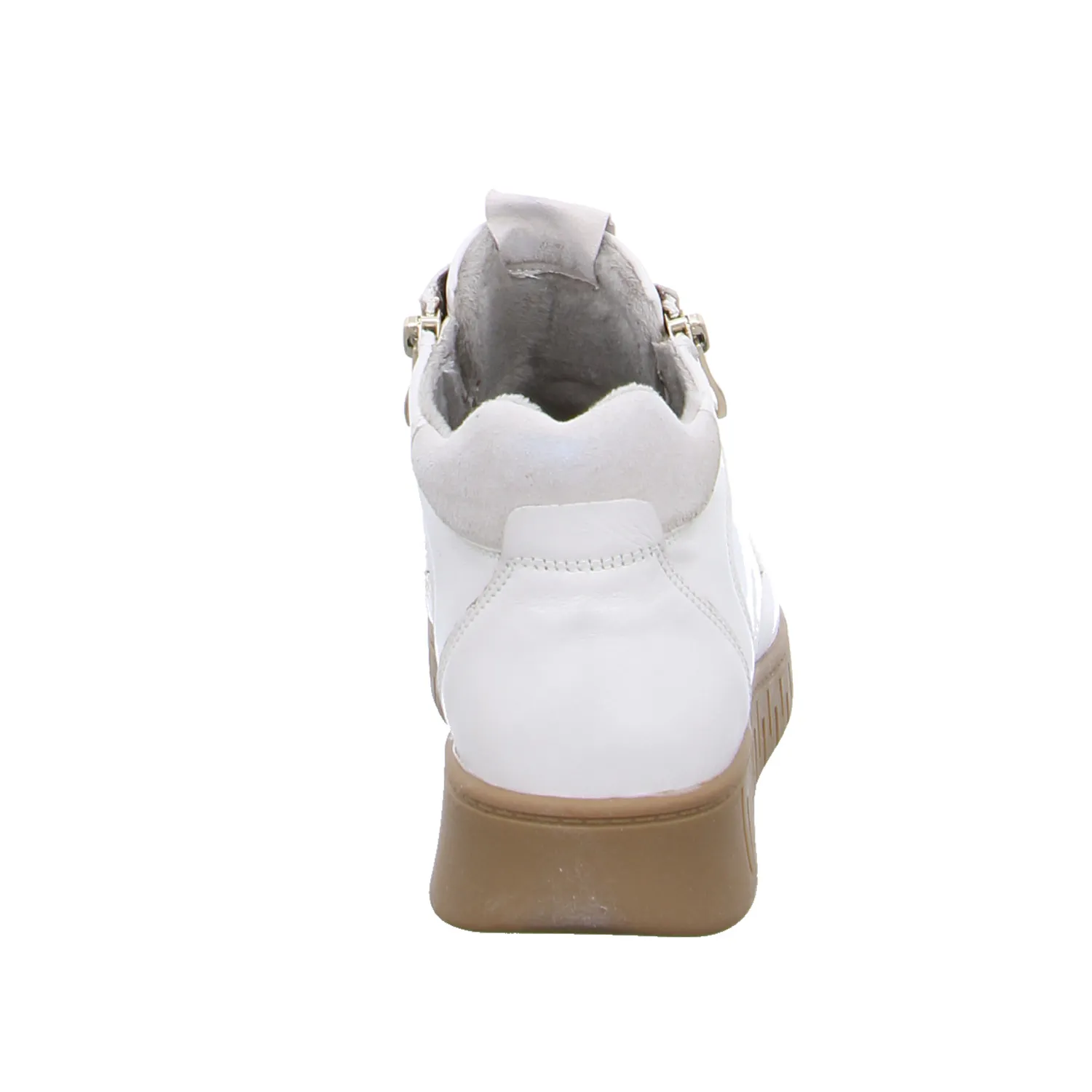 CAPRICE Comfort-Mid Cut Offwhite Leder  superflexible Sohle