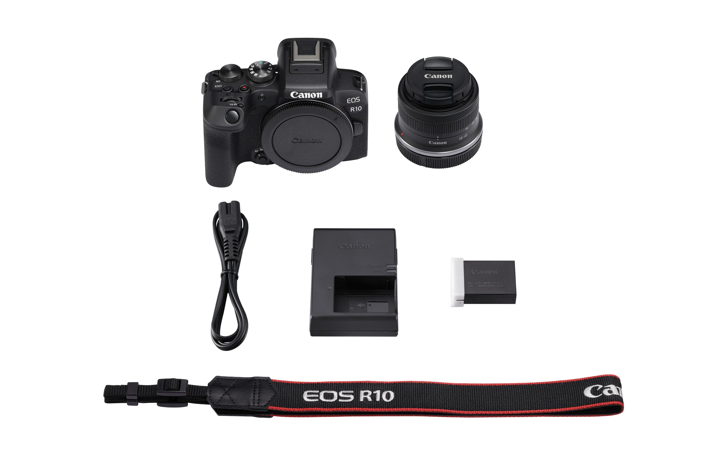 Fotokamera EOS R10 inkl. RF-S 18-45 F4.5-6.3 IS STM<br>Mehr Technologie, mehr Funktionen, mehr Mobilität und mehr Kreativität