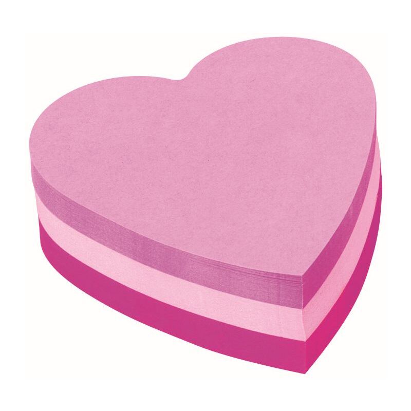 Post-it Haftnotizen Notes Herz, 70 x 70 mm, 225 Blatt