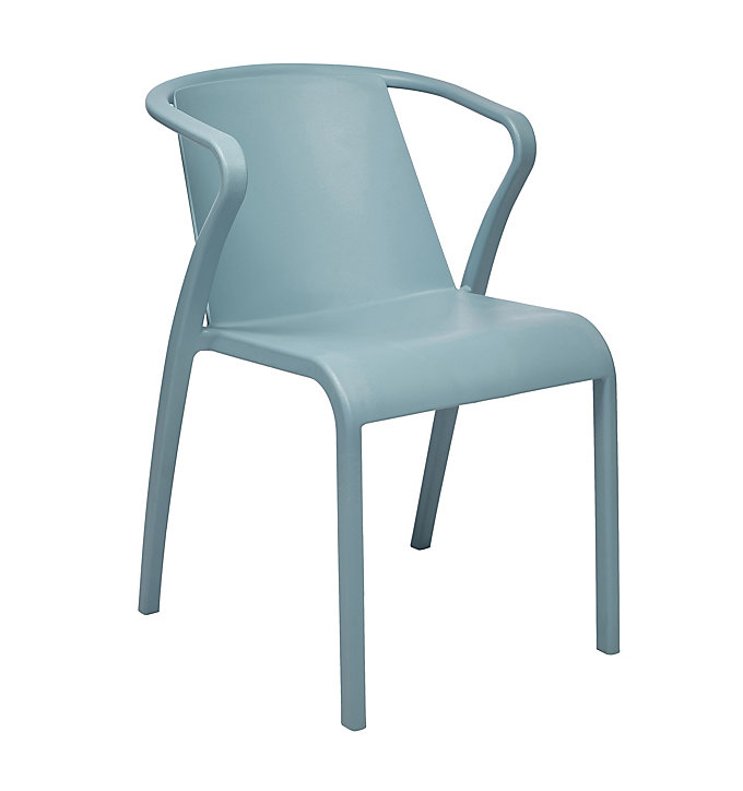 Fauteuil de jardin Fado polypropylène bleu