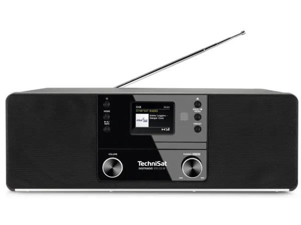 TechniSat DigitRadio 370 CD IR - Audiosystem - 2 x 5 Watt - sort