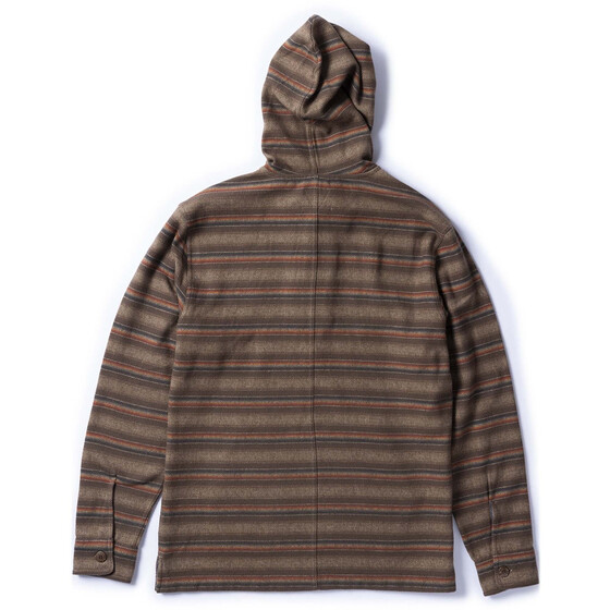 Vissla Descanso Hooded Popover Dark Earth Men FA24